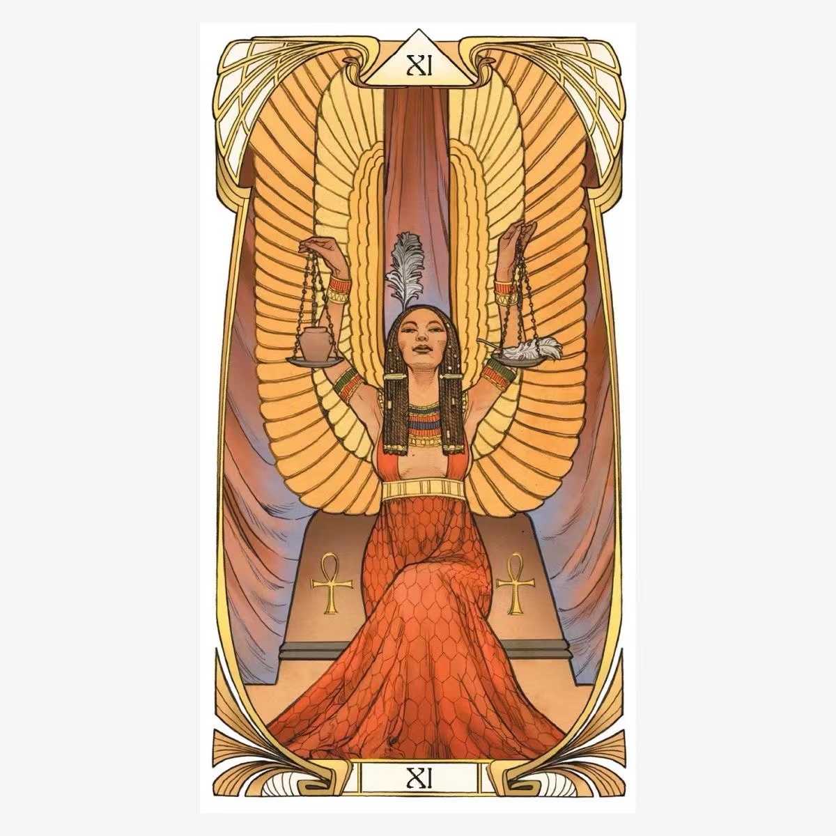 Egyptian Art Nouveau Tarot car - Board Game Oracle recension och pris