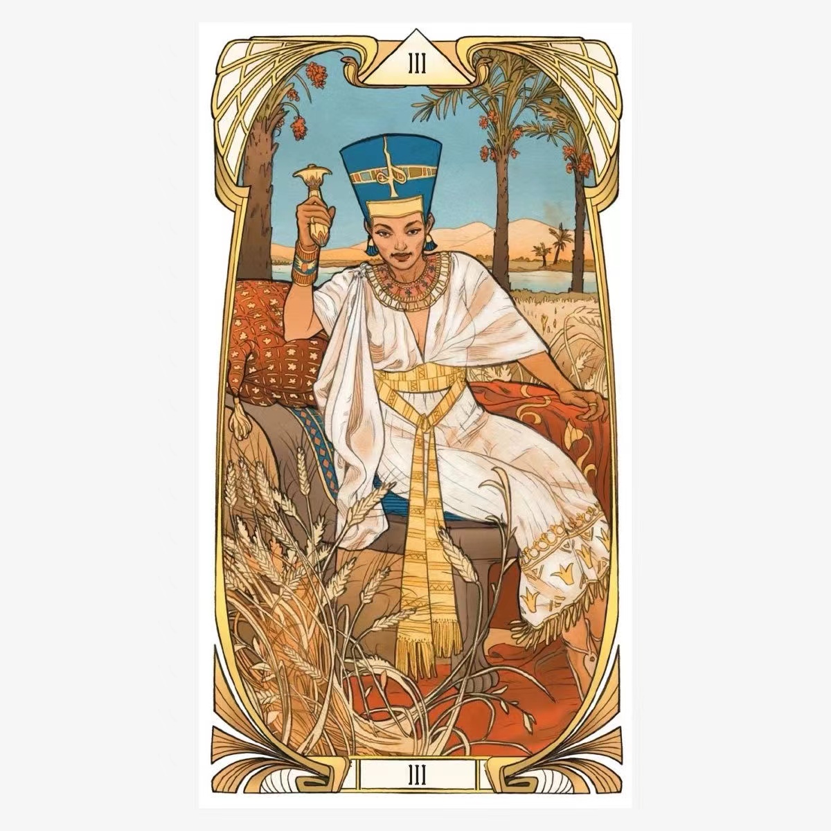 Egyptian Art Nouveau Tarot car - Board Game Oracle recension och pris