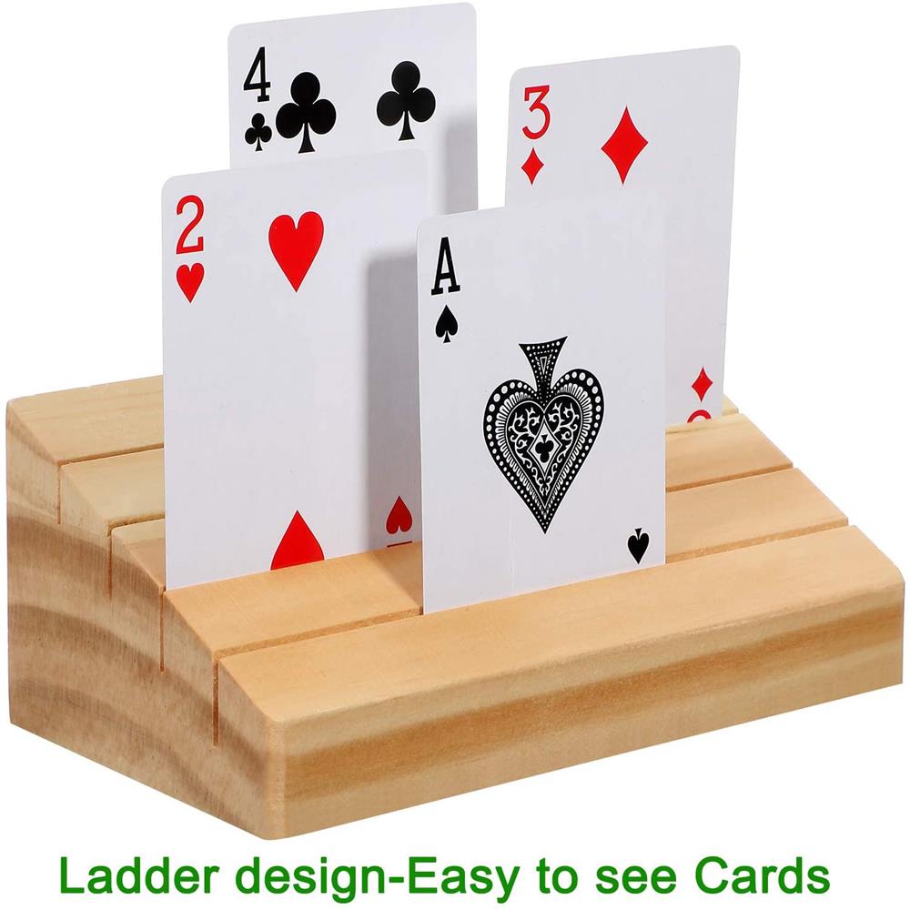 Hands-Free Wooden Playing Card - Board Game Yearbook recension och pris