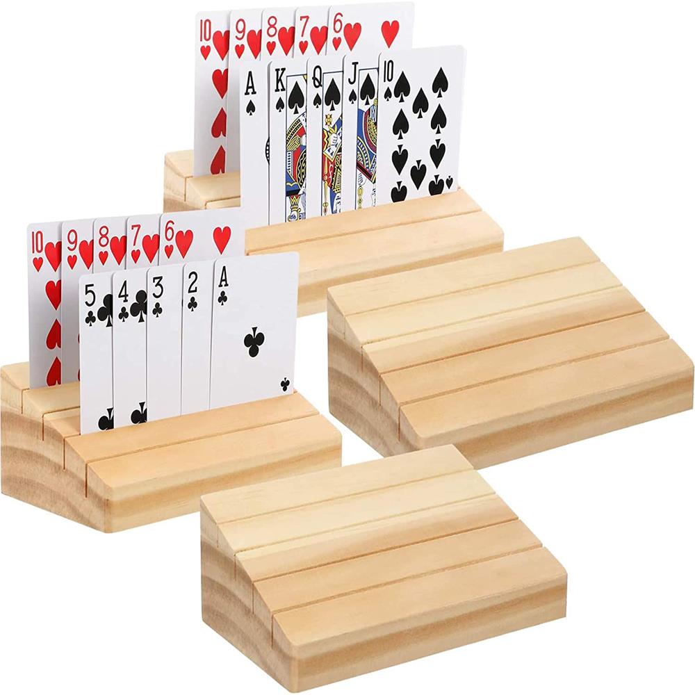 Hands-Free Wooden Playing Card - Board Game Yearbook recension och pris